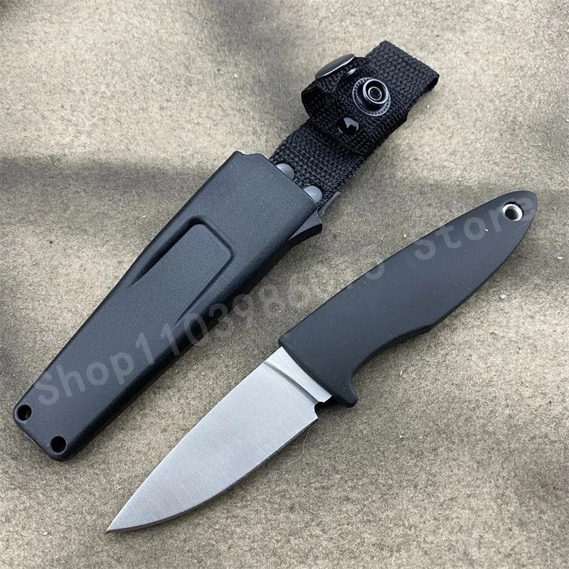 بعقب ملحومة سكين مستقيم 7Cr13Mov شفرة ABS مقبض بلاستيكي المحمولة المنزلية الفاكهة EDC حمل على سكينة أدوات هدايا الرجال #5