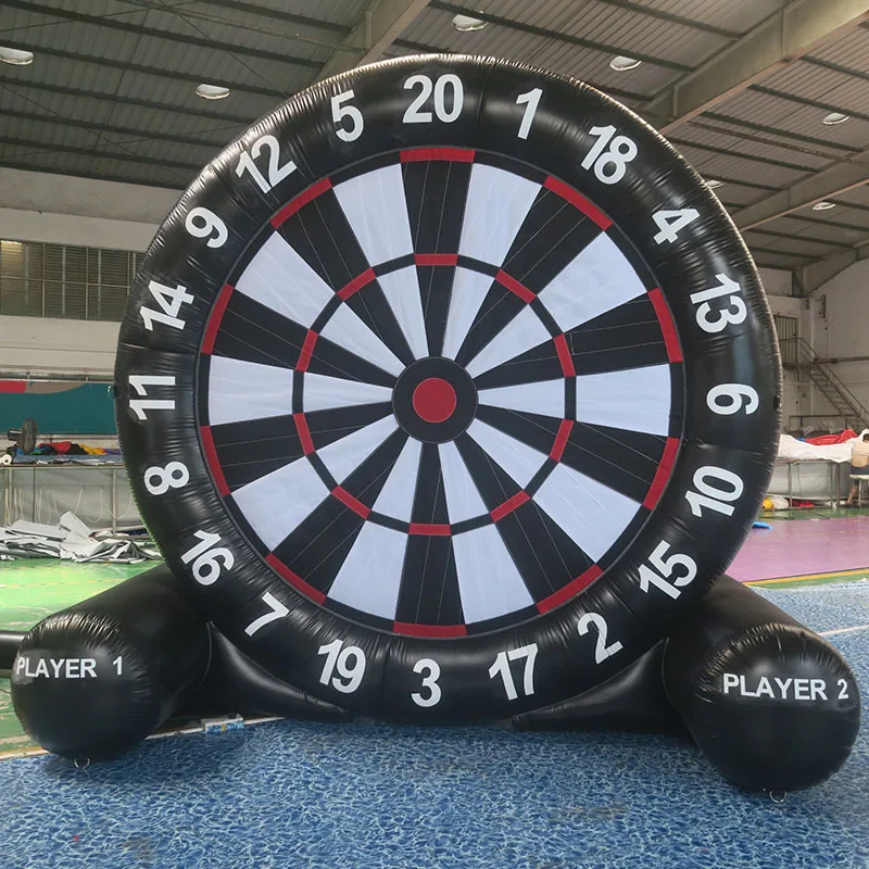 Outdoor PVC Foot Dart Inflatable Football Dart Board With Sticky Soccer Balls Giant Foot Kicking Ball Sports Target Games