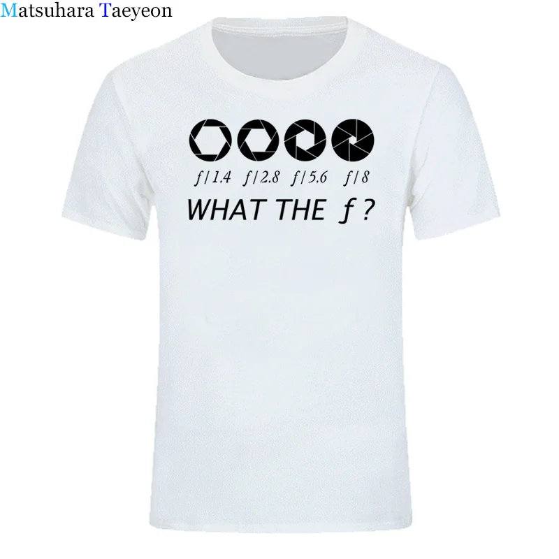 Photographer - What The F - Stop Men T-shirt 100% Cotton  Casual Men\'s T Shirts Brand Clothing Tops Tees Funny Clothing