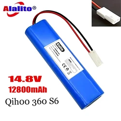 14.4V 12800mAh 100% nowy oryginalny akumulator używany do odkurzacz Robot komponentów Qihoo 360 S6