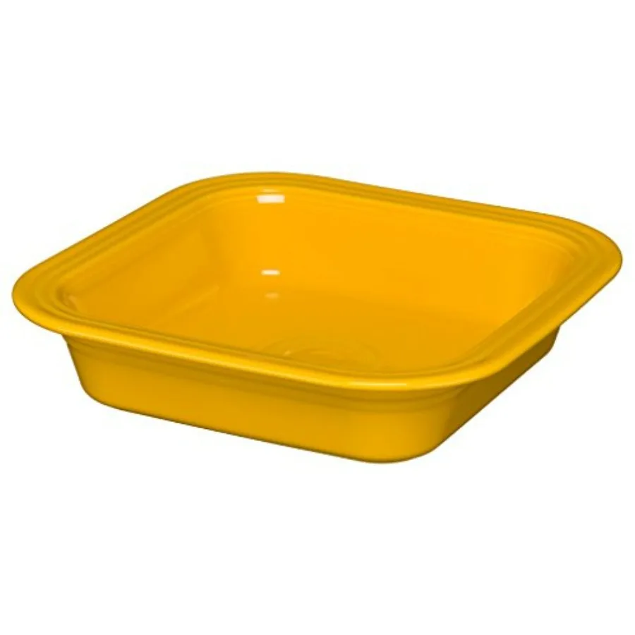 

Квадратный пекарь (9 x 9 дюймов) — прочная керамика, без свинца, можно мыть в посудомоечной машине/микроволновой печи/печь — посуда из США — нарцисс