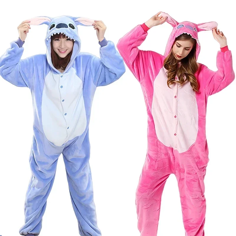 Halloween Stitch Cosplay Combinaison pour Adultos, Pijama a Capuche Mignon, Mono, Disfraces de Halloween para Hommes y Femmes
