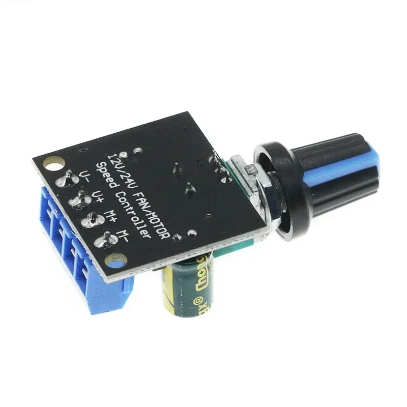 Cooling fan speed regulator fish tank submersible pump PWM DC motor brushless chassis with brush switch LED dimming image 5