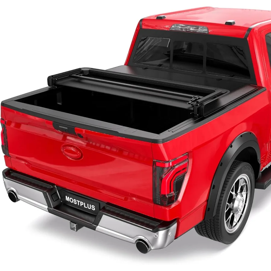 

TriFold Soft Truck Bed Tonneau Cover On Top Compatible with 20152022 F150 F150 Bed 3 Fold Styleside 5.5 FT Feet Bed for Secure