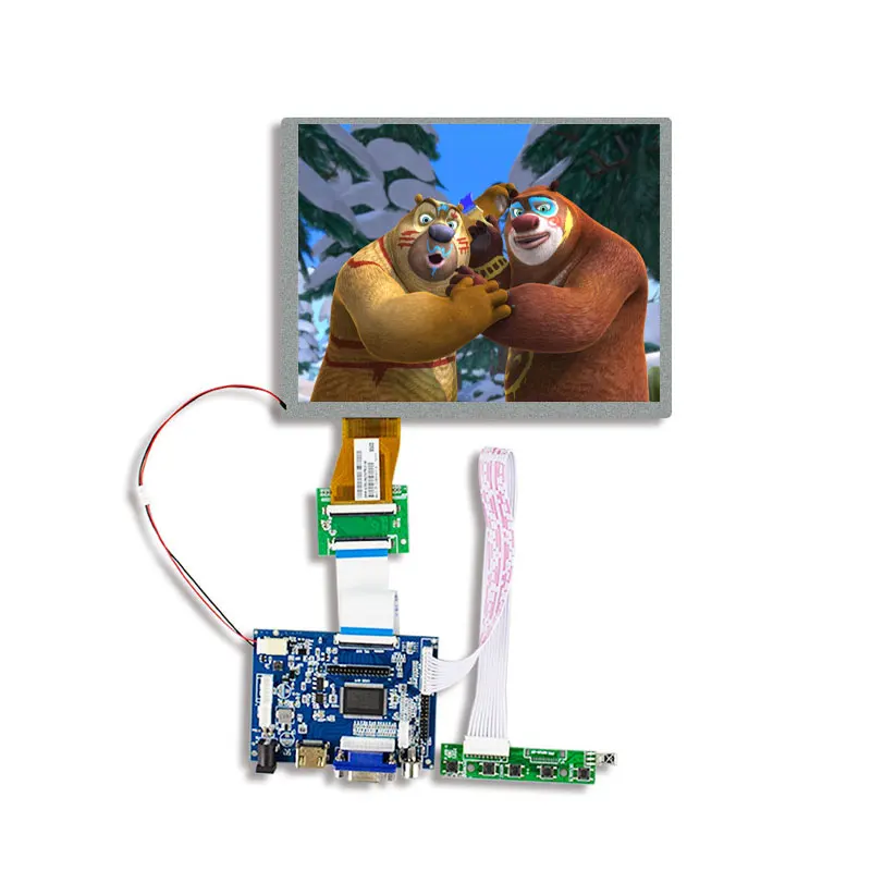 Original AUO A070SN01 V.0 7 Inch 800*600 LCD Screen 60 Pin FPC TTL Port 250 NIT LCM Module Driver Board