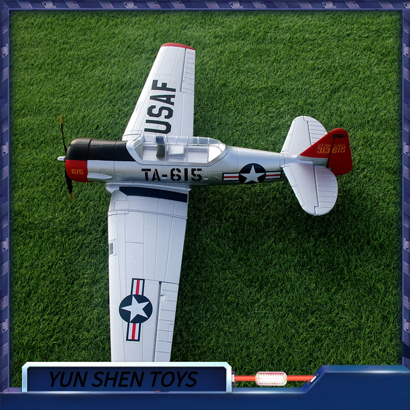 

Dynam AT6 Texan с размахом крыльев 1,4 метра Сборка модели настоящего модели Wwii с фиксированным крылом самолета, подарок друзьям