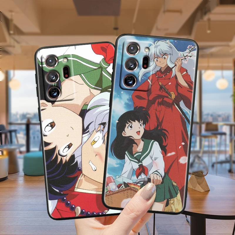 I-Inuyasha Anime Sesshoumaru For Samsung Note 20 10 Ultra Plus A31 A14 A12 A70 A34 A25 A04 A05 A15 A24 5G Black TPU Phone Case