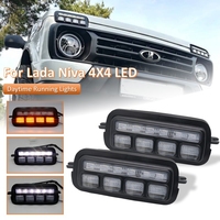 For Lada Niva 4X4 1995 - 2020 Daytime Running Light with Running Turn Signal LED Turn Signal Light Waterproof for Lada Niva 4X4