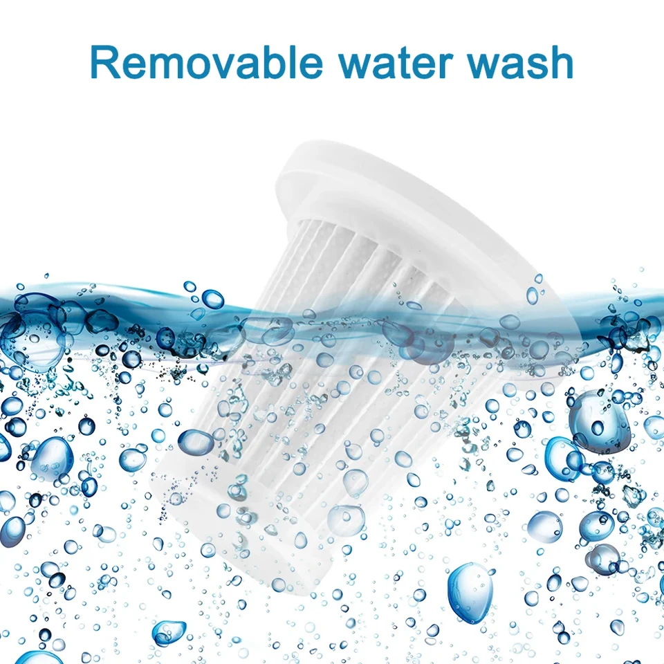 XEBRAD Lot De 2/3/5 Filtres Aspirateur Lavables Réutilisables HEPA - Accessoires Compatibles Pour Aspirateur à Main, Filtration Efficace Poussière Et Allergènes