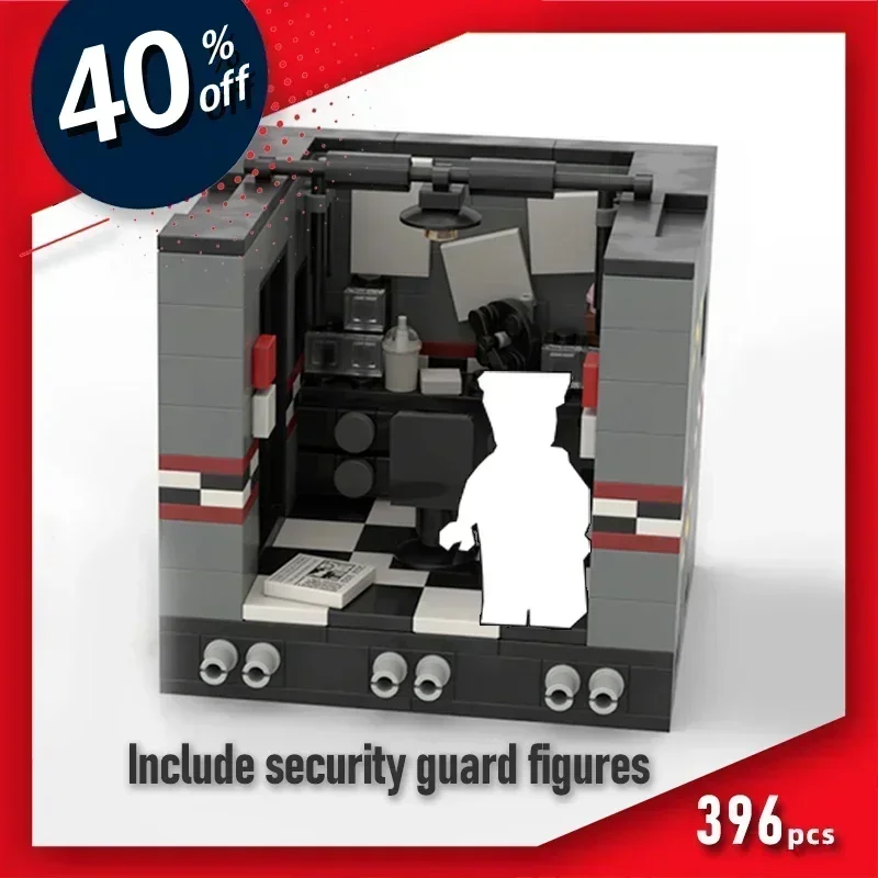 

horror game toys bear action figures Bunny characters security office restaurant show stage horror game scenes building blocks