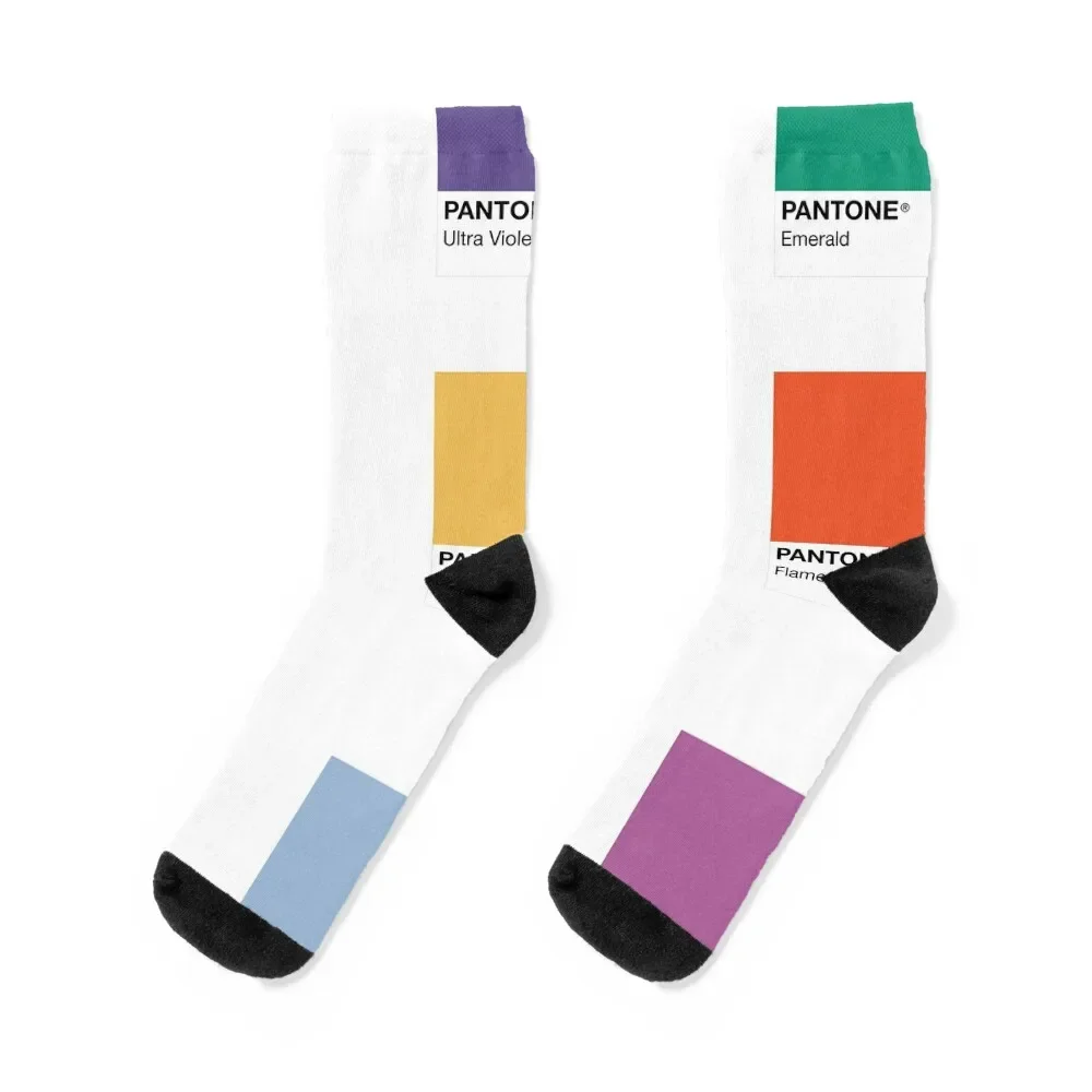 

more pantone chips Socks cartoon retro Socks Women Men's