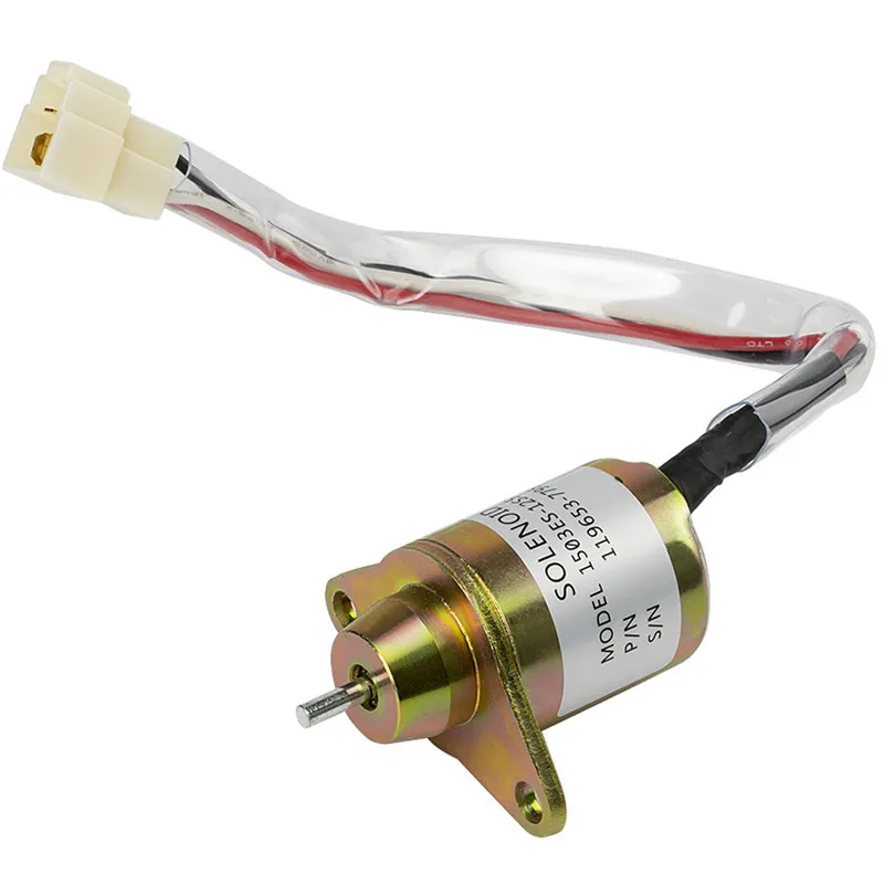 

1503ES-12S5SUC5S Fuel Shut Off Solenoid 119653-77950 M806808 for Yanmar 3TNE84 3TNE88 4TNE84 4TNE88 Engine Stop Solenoid 12V
