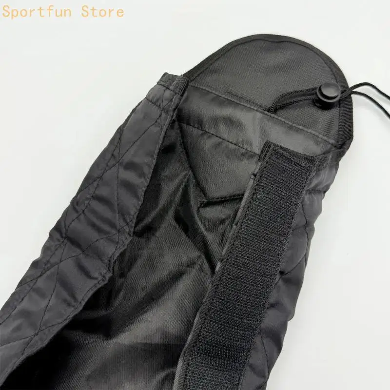 Horse Tail Bag for Daily Grooming and Turnout, Black Polyester Tail Protector with Elastic Top Strap, Full Length Cover for