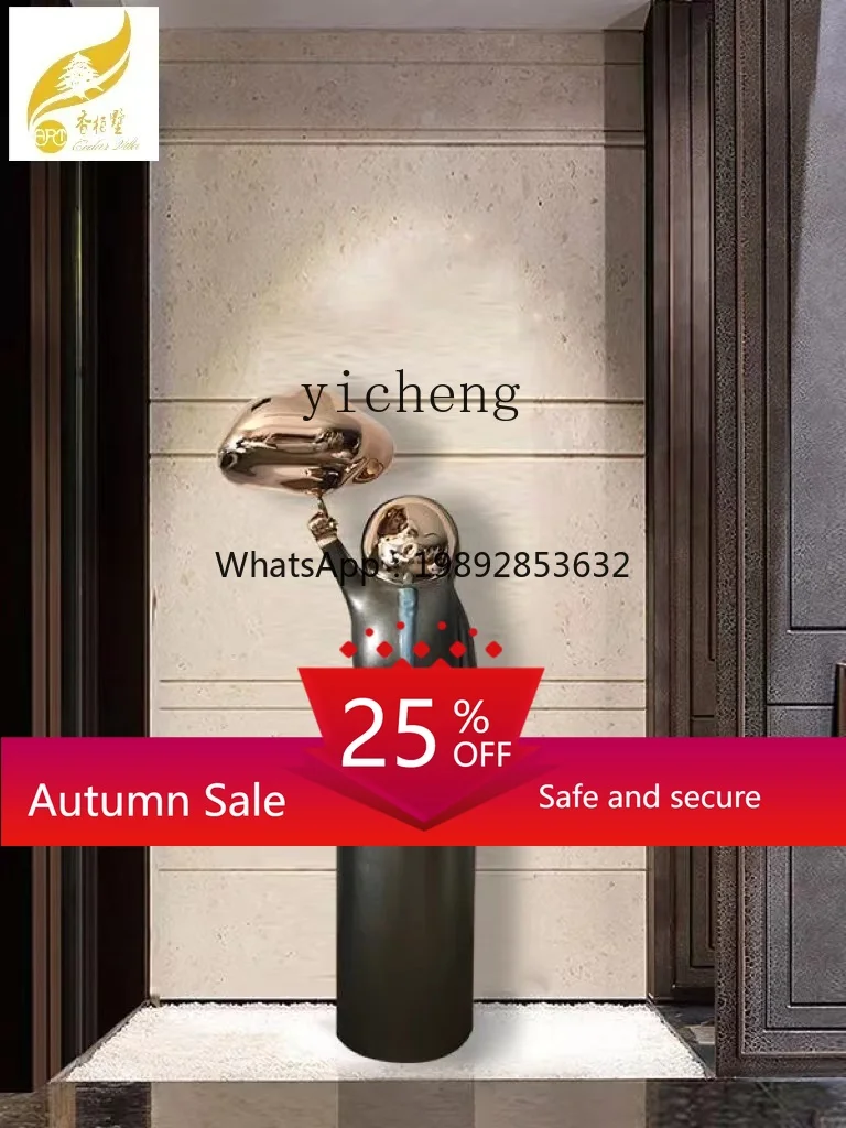 

Modern Creative Character Sculpture Space Art Corridor Floor Ornament