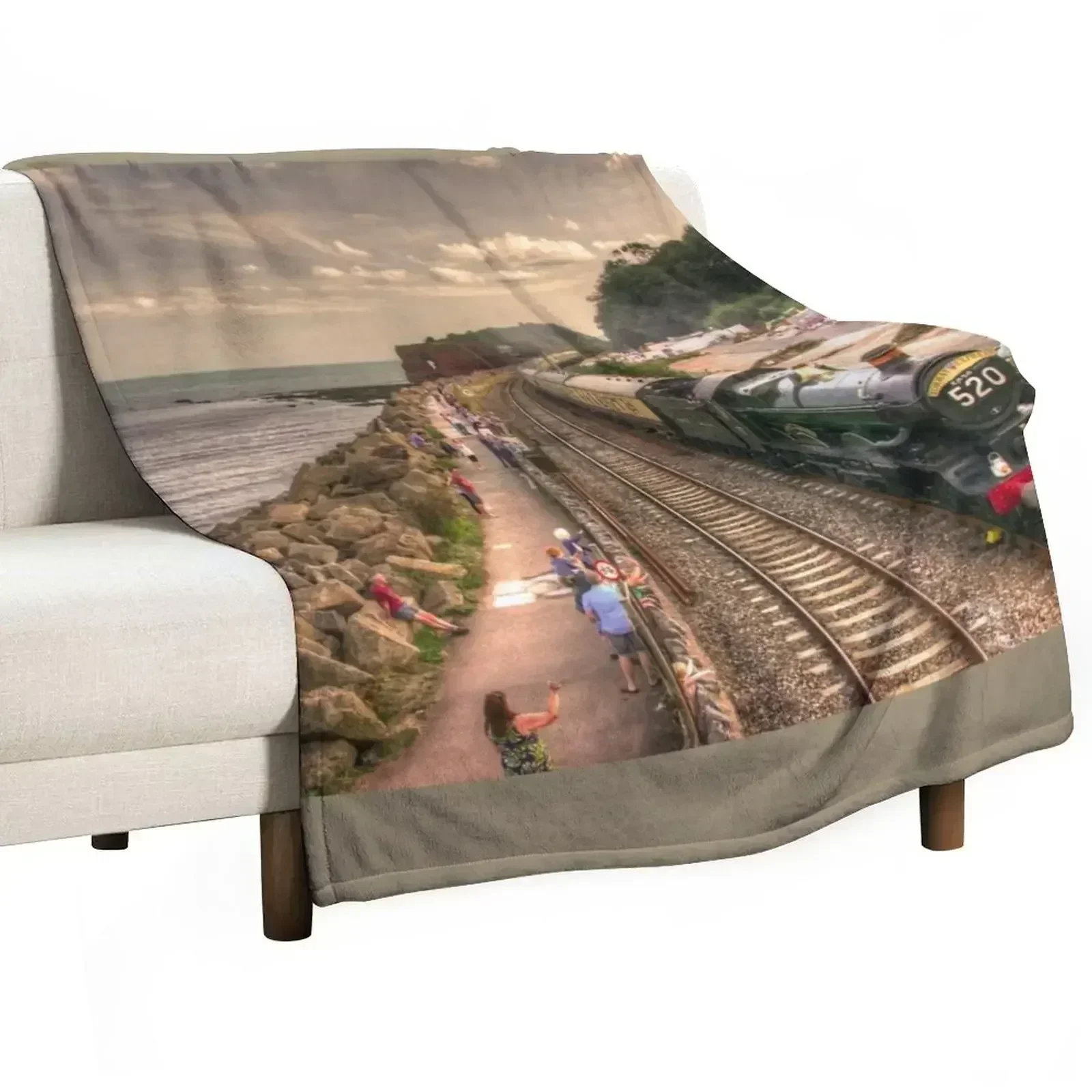 Torbay Express at Dawlish Warren Throw Blanket Soft Beds Plaid sofa bed Decorative Sofas Kid'S Quilt Blankets