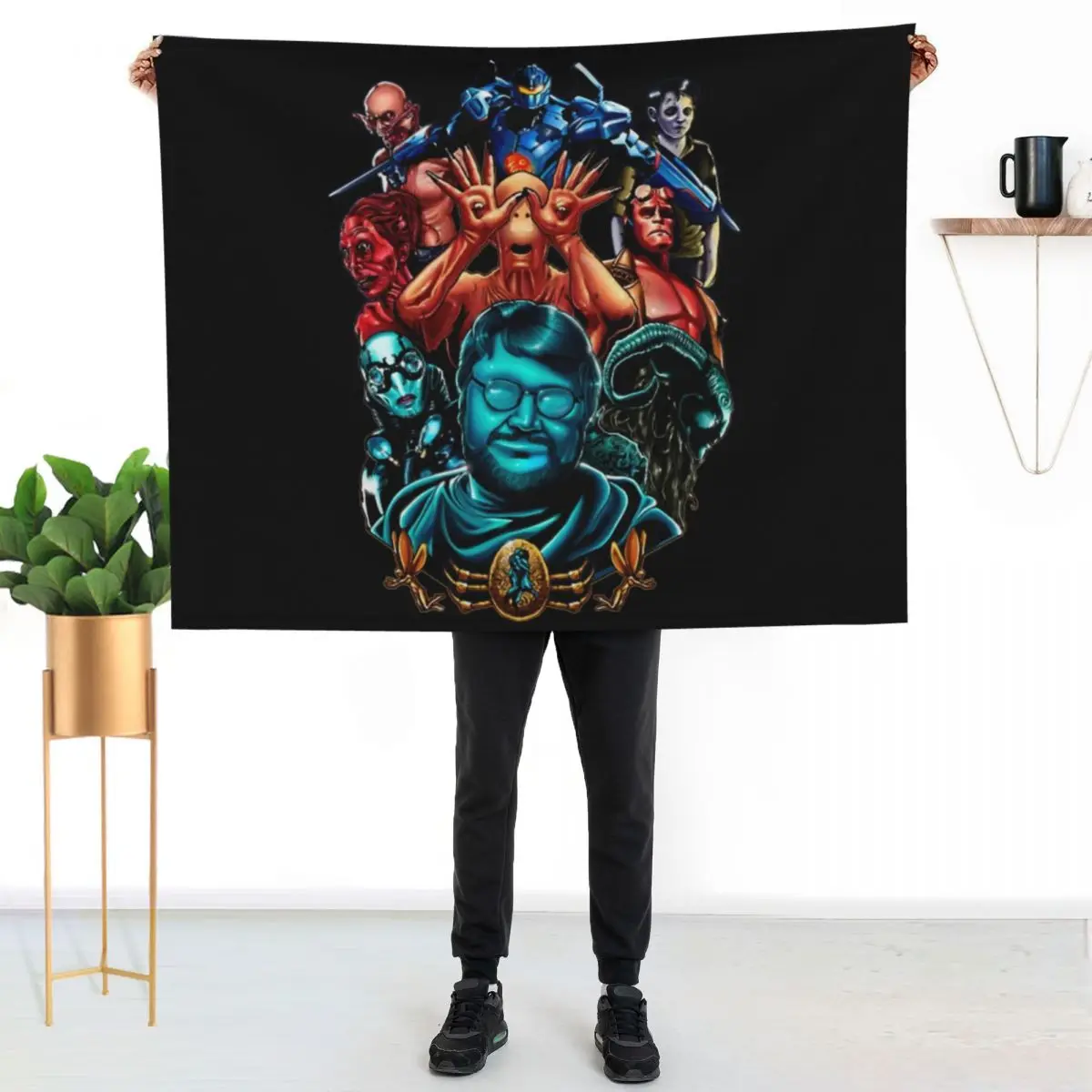 Del Toro Tribute Throw Blanket Flannels Sofas for winter Furrys Nap Sofa Throw Blankets