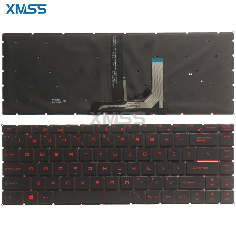 

Новая английская клавиатура для MSI GF63 8RD 8RC MS-16R1 MS-16R4 с красной подсветкой