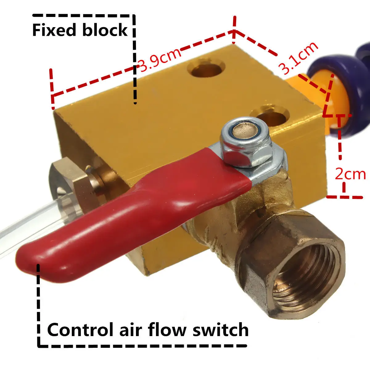 1Pc 35cm Engraving machine metal cutting fluid cooling sprayer / machine spray nozzle / metal cutting / CNC sprayer VEC78 T30