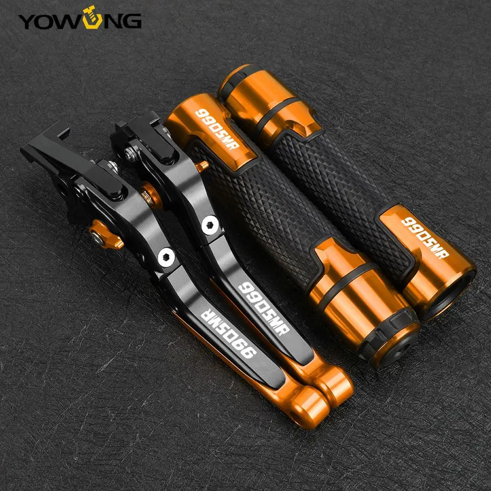 990 SMR FOR 990SMR 2009 2010 2011 2012 2013 Motorcycle Accessories CNC Aluminum Brake Clutch Levers Handlebar Handle Grips Ends