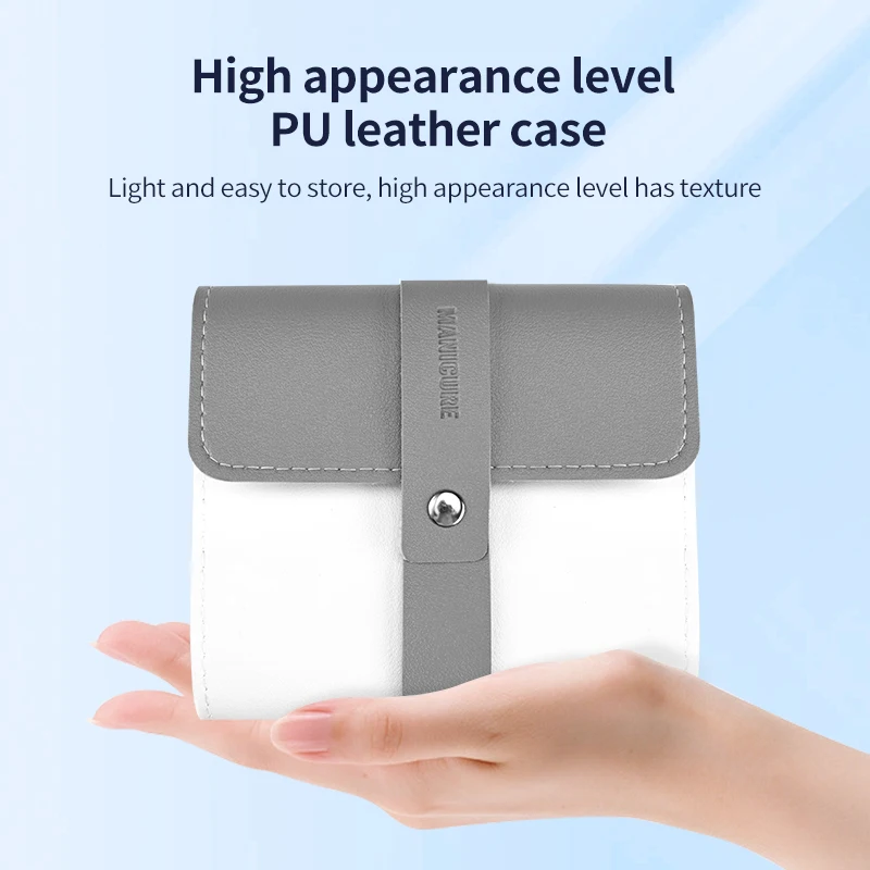 Imported full set of stainless steel nail scissors set easy to carry 12/16pcs home ear scoop pedicure kit nail clippers original