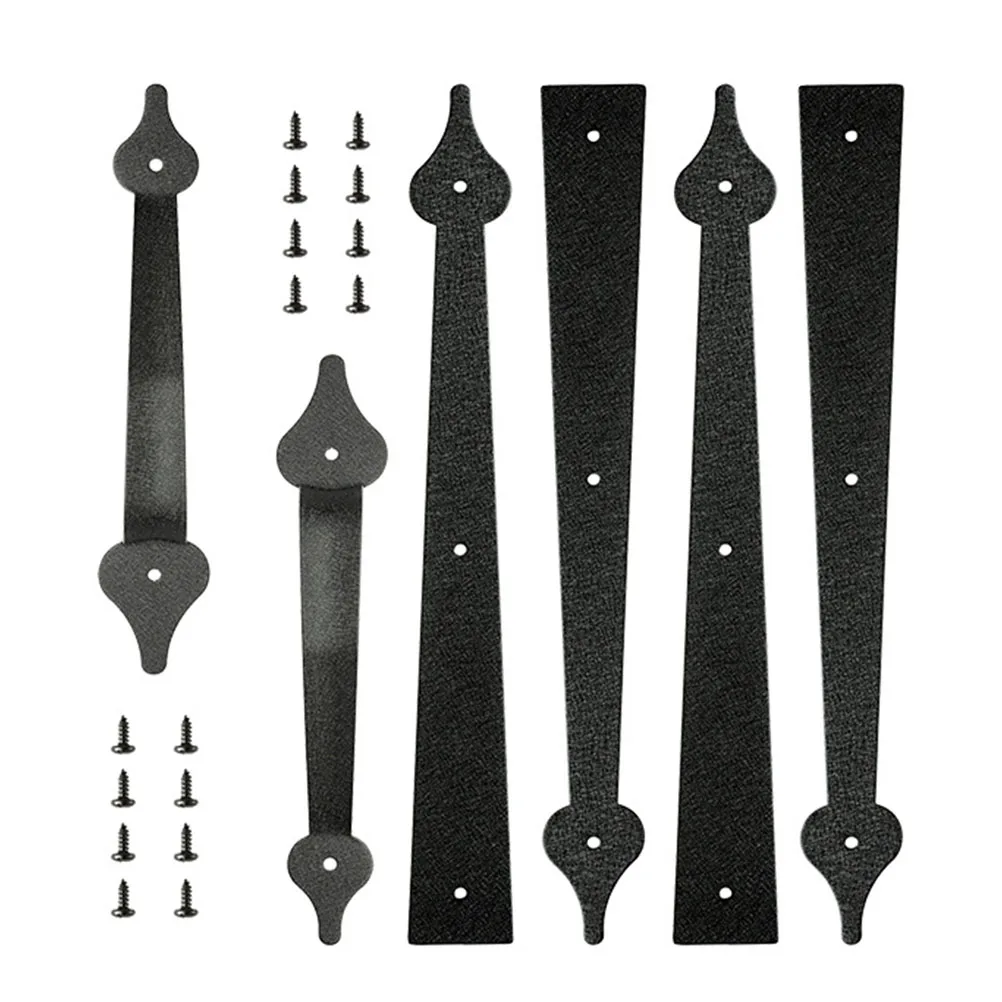 

Carbon Steel Hinges for Garage Door H Black Finish Sturdy Metal Furniture Cupboard Hinge High Hardness Rust Resistant