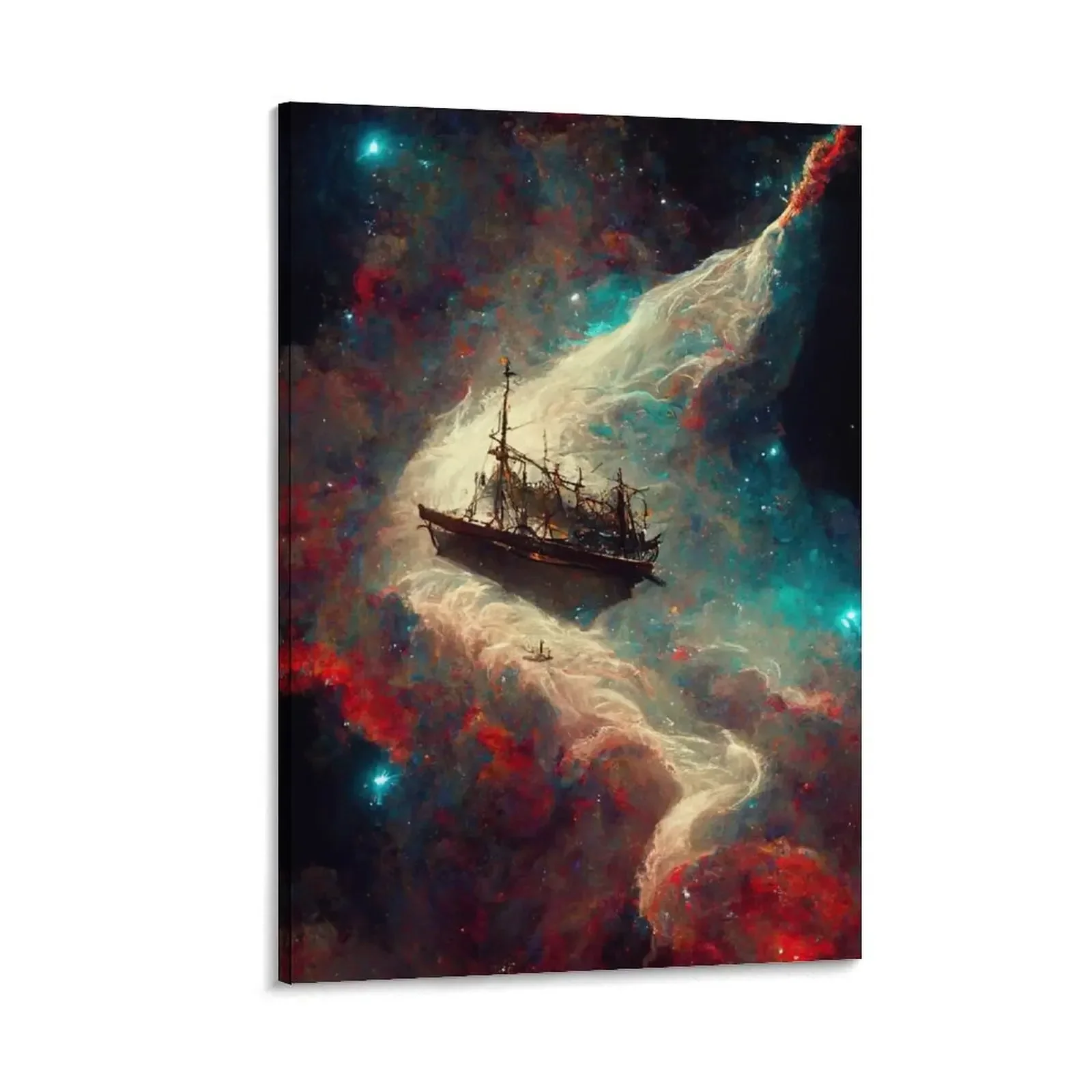 

Ship sailing through the nebula Canvas Painting Paintings for bedroom living room decoration canvas wall decoration