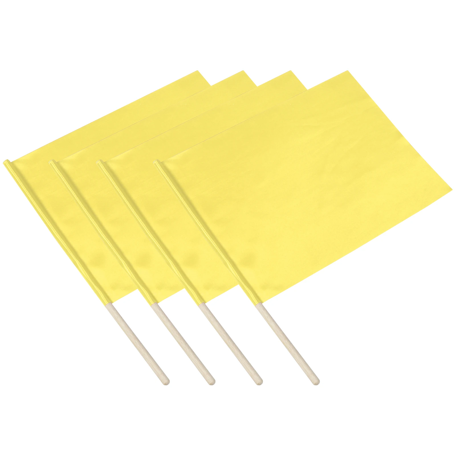 

4 Pcs Referee Flag Child Colored Racing Polyester Flags for Soccer Referees