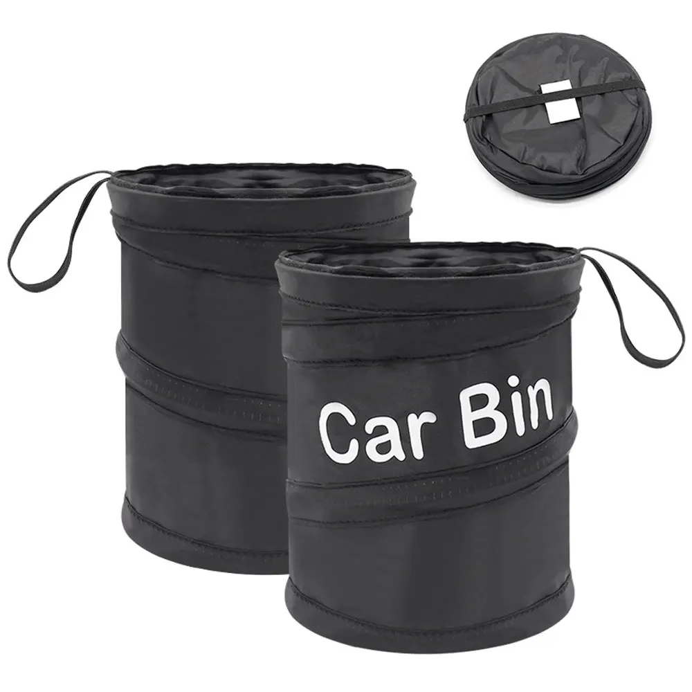 Foldable Car Trash Can Vehicle Interior Storage Bucket Car Bin Protable Garbage Bag AVA289