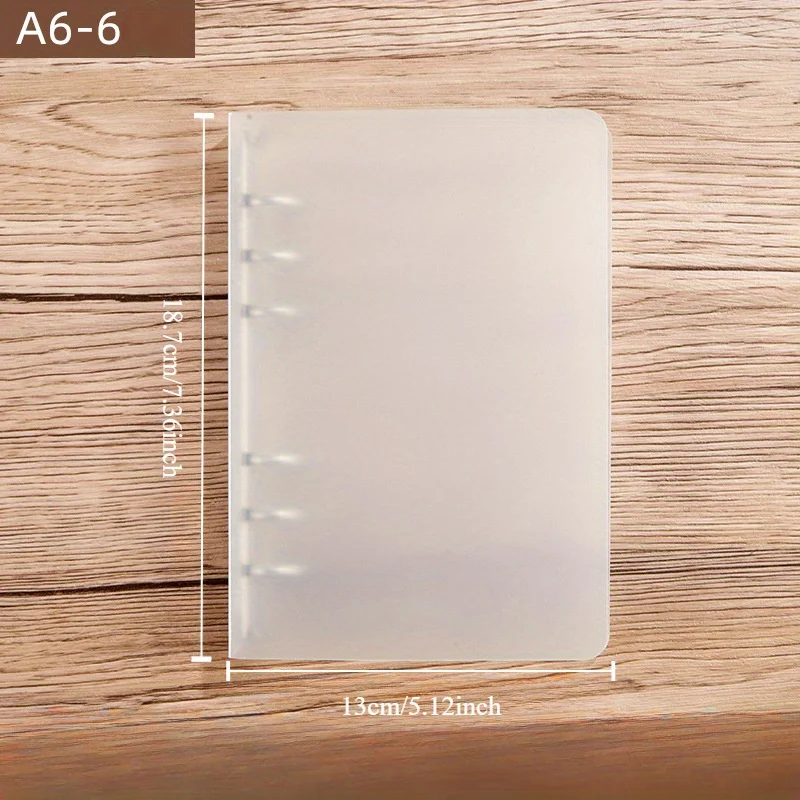 Pasta com anel de capacidade de 175 páginas, pasta organizadora de plástico com fecho para escritório, escola, material doméstico - material PP