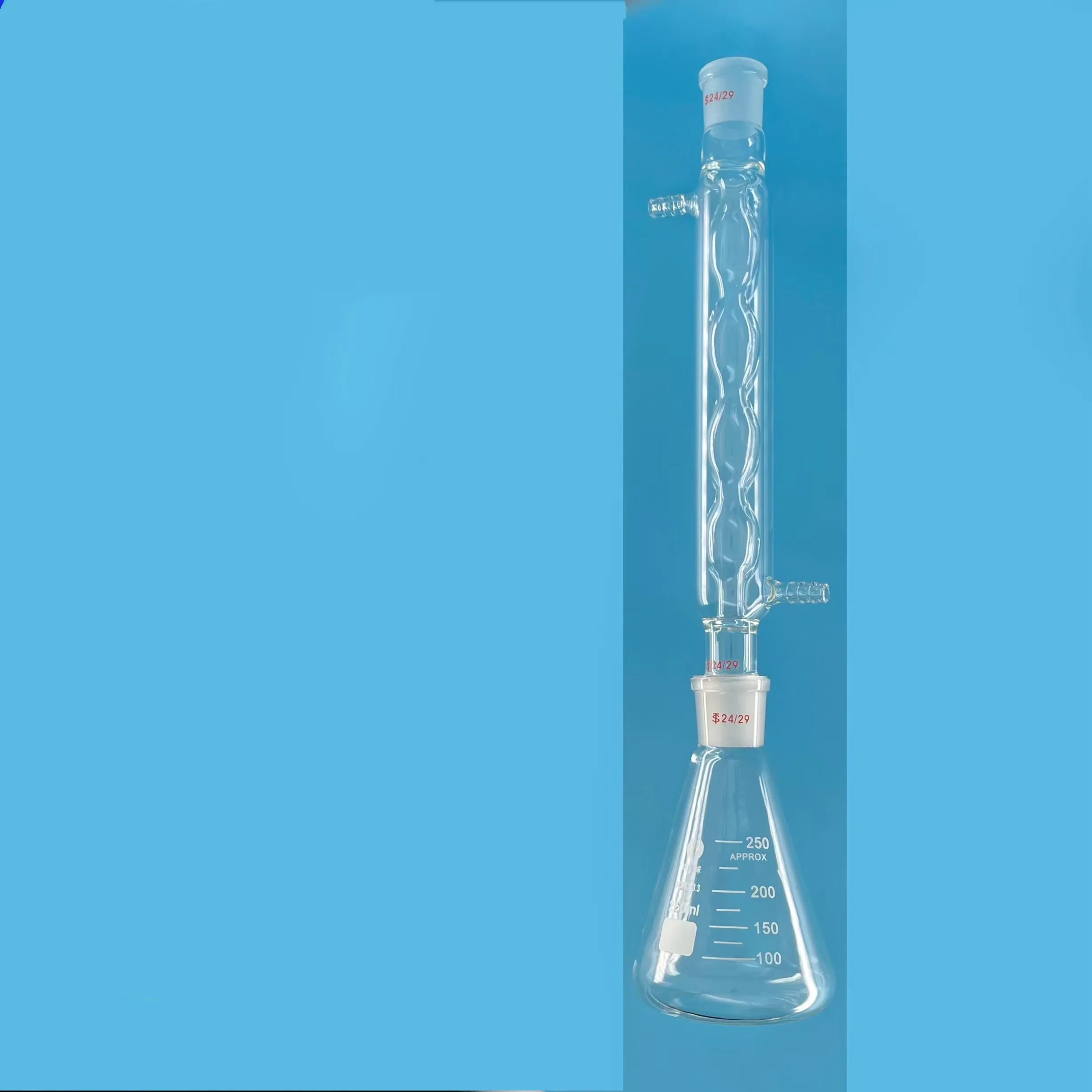 250/500/1000ml Glass Duartz Spherical Condensation Reflux Device Dichromate Method Tester COD Reflux Condenser Device