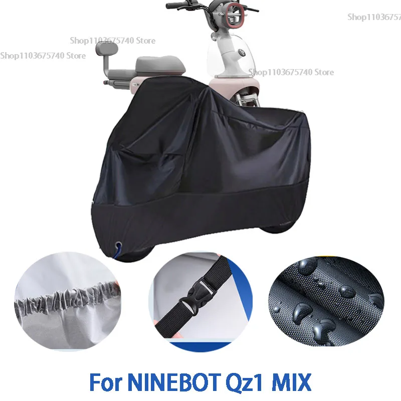 

Motorcycle Full Covers For NINEBOT Qz1 MIX Car Outdoors Sun Protection Dust No Ear Thickened Oxford Clothcover Accessories