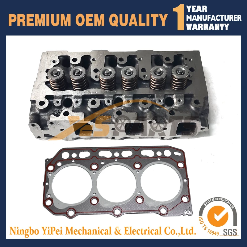 3TNE84 Cylinder Head Assy With Head Gasket For Yanmar 3TNE84T 3TNE84 3D84E 3D84N Diesel for John Deere 790 4300 4310 3235A