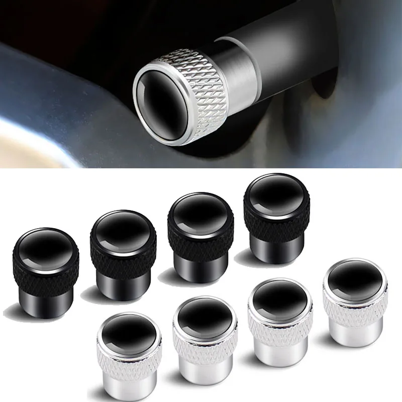 4pcs New High Quality Aluminum Alloy Car Wheel Tire Valve Caps Stem Covers Air Tyre Stem Cover Case Plugs Car Styling Accessorie