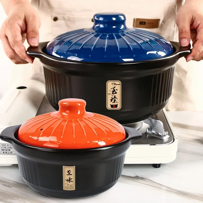 

Hot selling commercial new casserole stew pot, high temperature resistant ceramic soup gas stove domestic