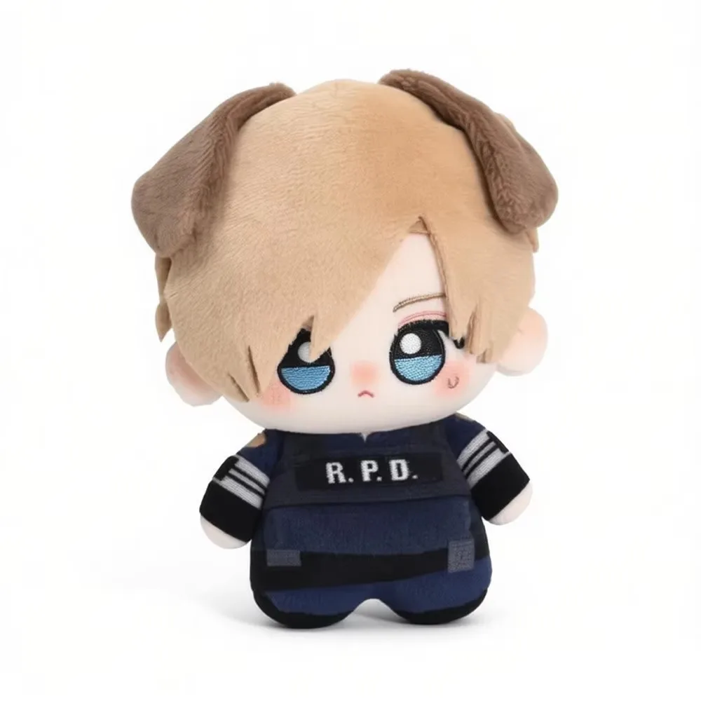

10cm Resident Leon Ashley Plush Doll Plushies Cute Soft Chris Wesker Stuffed Toy Pendant Keychain Fans Collect Birthday Gifts