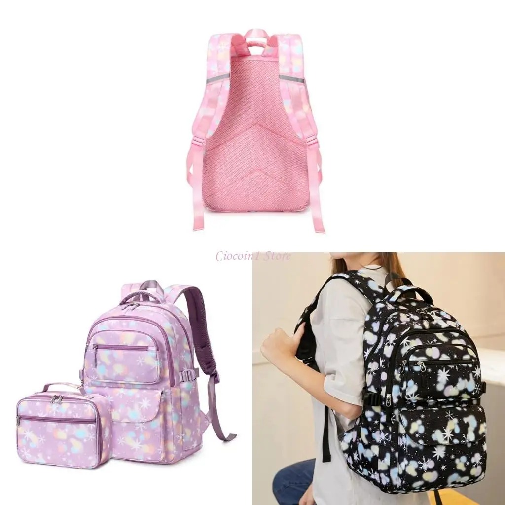 

Y1UB Backpack for Girls Lightweight Bookbag Lunch Bag for Students School Backpack Children