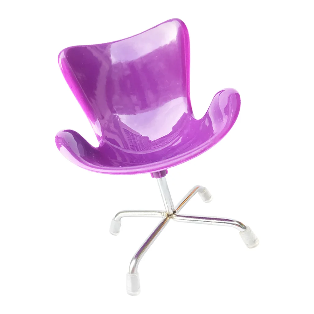 

Mini Computer Chair Plastic Decor Pet Furniture Miniature House Props Toy Realistic Model Bedroom Living Room Accessories