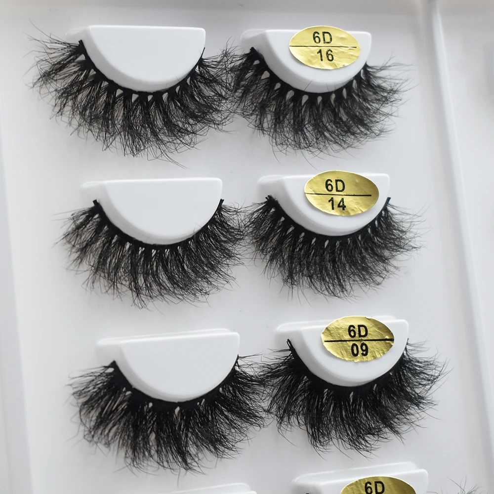 FOXESJI Messy Mink Lashes Dramatische Flauschige 6D Wimperncluster Tierversuchsfreie Natürliche Künstliche Wimpernverlängerung Weiche Streifenwimpern