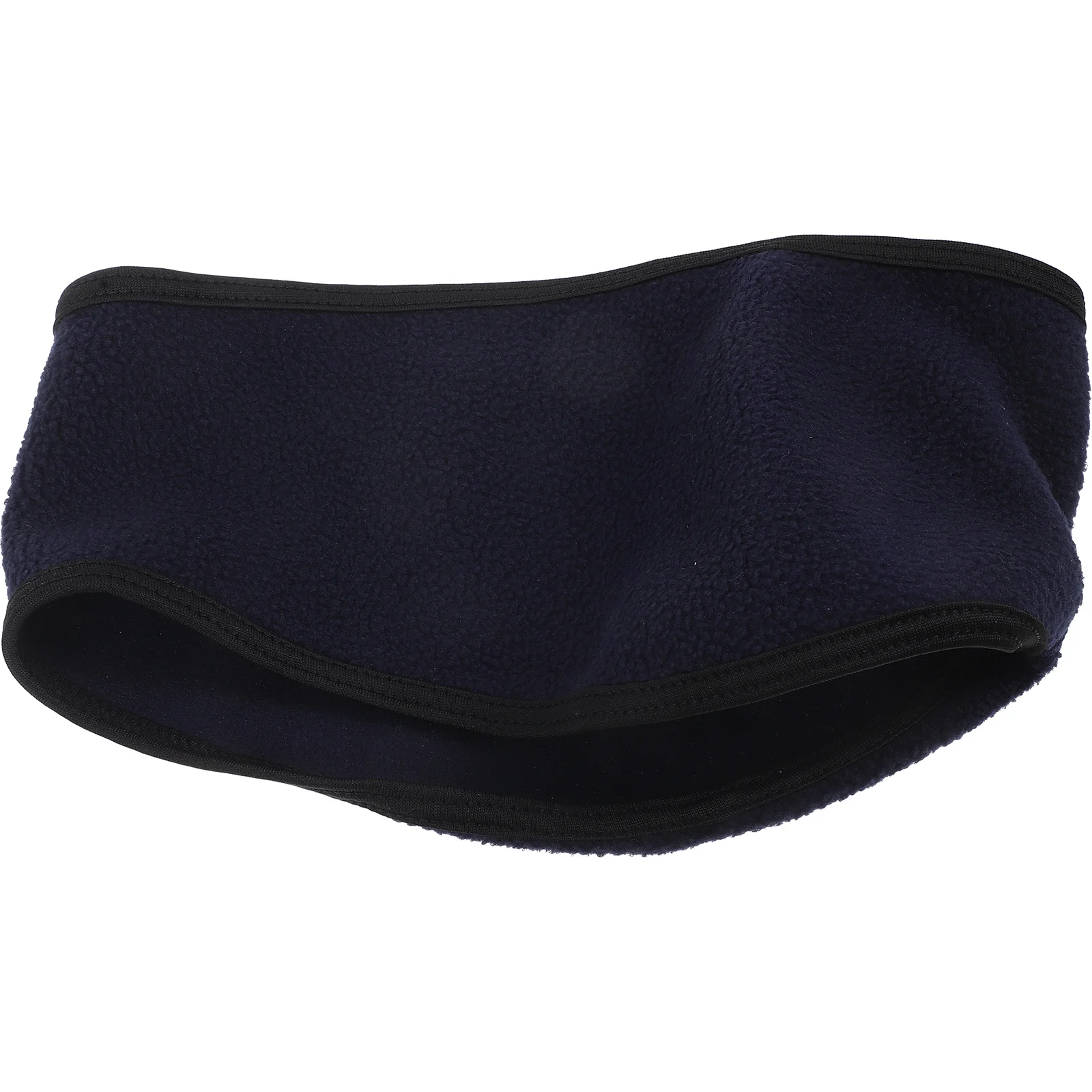 ユニセックス ダブルレイヤー イヤーウォーマー ヘッドバンド フリース ネイビー 調節可能なイヤーバンド プロテクター ランニング サイクリング スキー ハイキング アウトドア用
