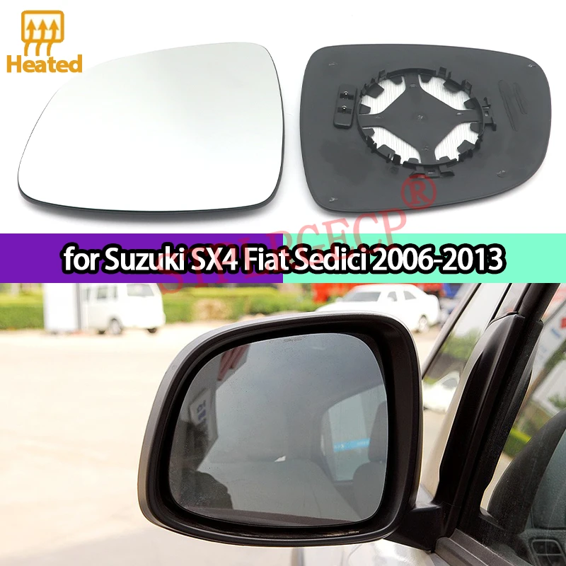 1 PC Heated Car Rearview Mirror Glass Left Right Side Wing Mirror for Suzuki SX4 Fiat Sedici 2006-2013 Styling Door Mirror