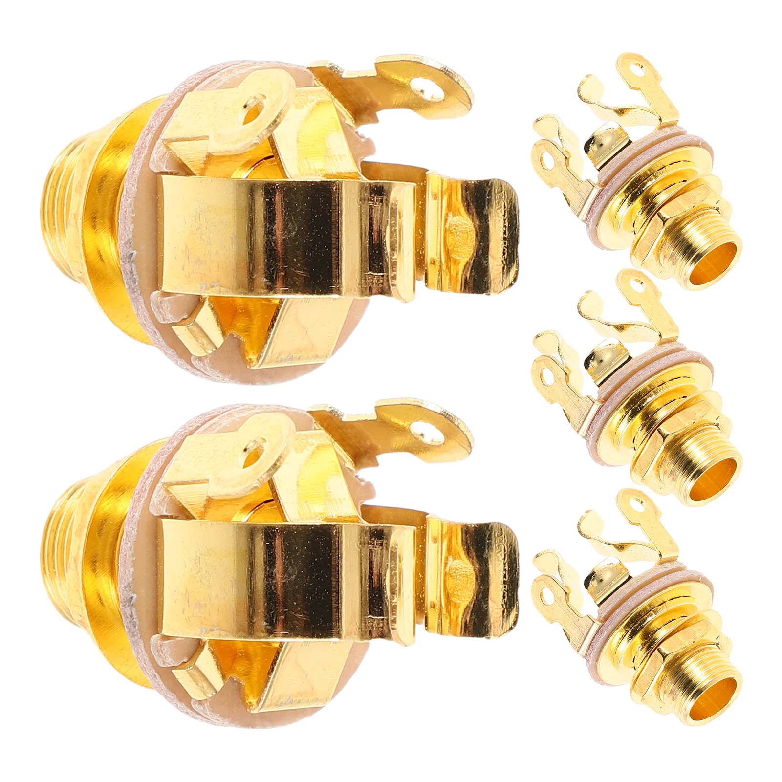 

5 Pcs Bass Guitar Pickup Jack Replacement Brass Accessories Durable Musical Instrument Iron Accessory
