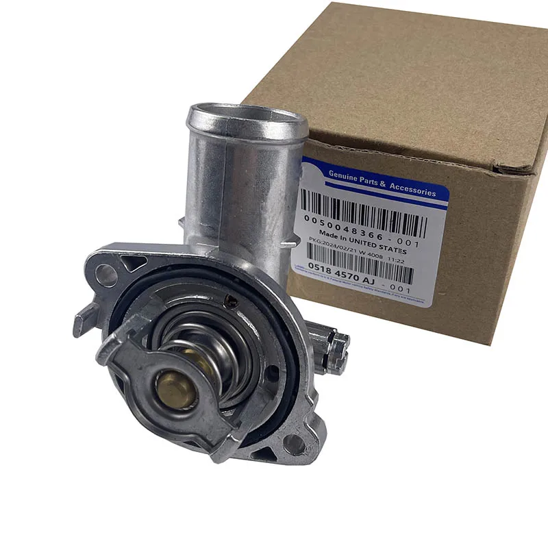 New Aluminum Engine Coolant Thermostat 5184570AJ, 05184570AH For Jeep Wrangler Grand Cherokee Durango 3.6 3.0