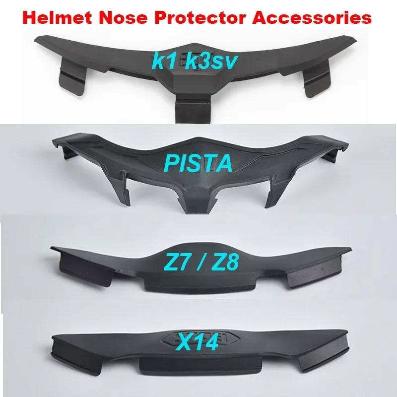 Capacete protetor de nariz adequado para k1 k3 sv z7x14 cascos moto viseira capacete agv pista protetor de nariz peças de base acessórios de moto