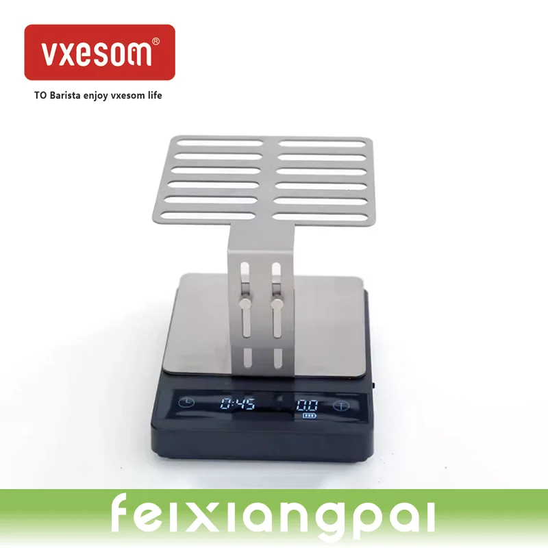 

VXESOM Professional Electronic Scale Rack Rust Prevention Adjustable Coffee Scale Holder Coffee Extraction Weighing