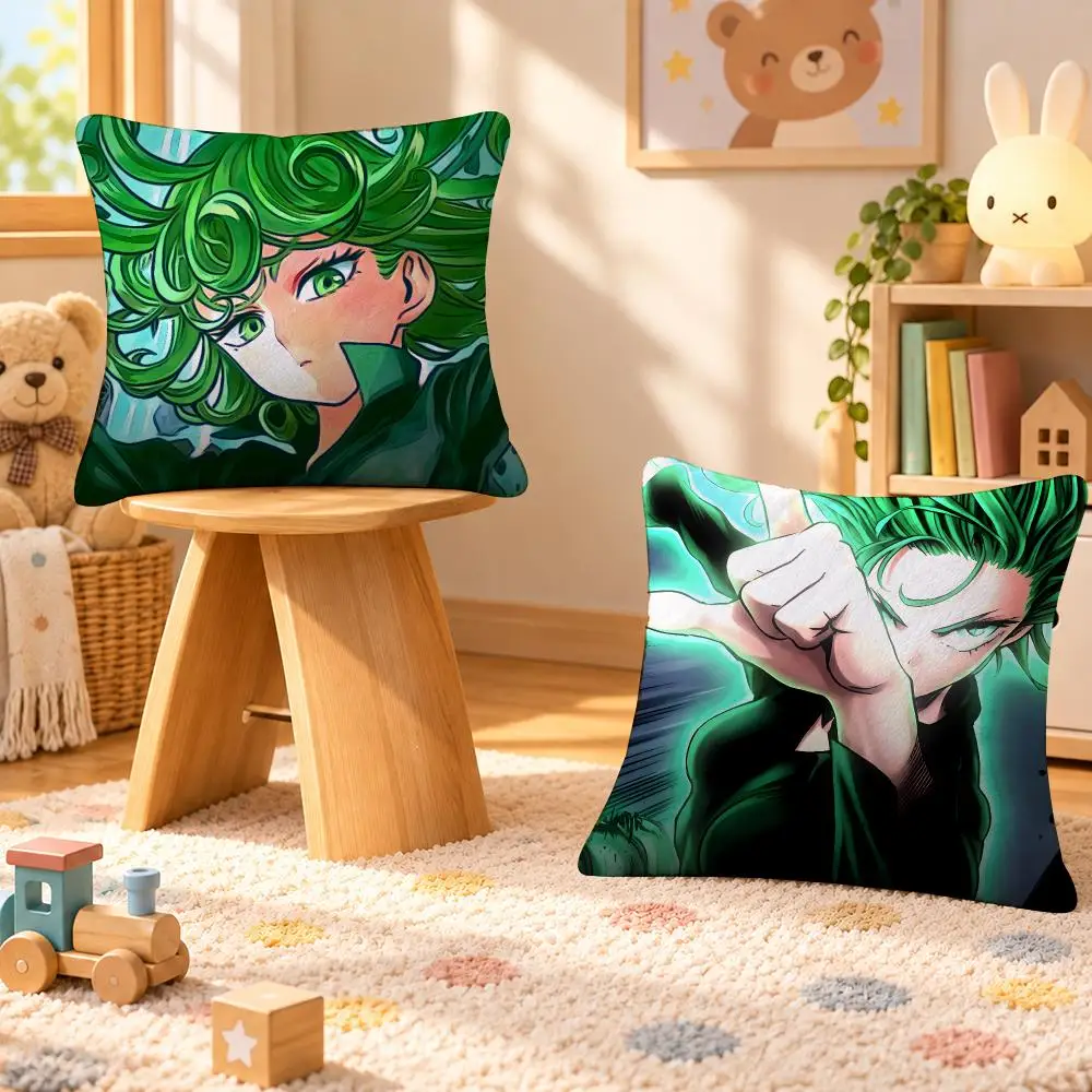 Anime One Punch Man Hero Manga Cushion Cover Personalized Soft Plush Pillow Living Room Home Sofa Bedroom Office Car Cushion