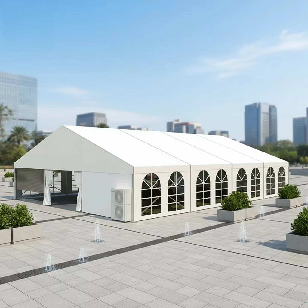 20x25m Outdoor Grassland Wedding Party Tents with Aluminum Frame PVC Fabric Four-Season Waterproof Design for 300 People on Sale