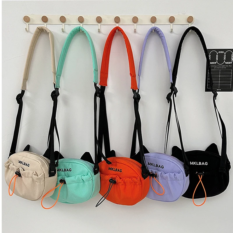 

Women's Crossboay Bags Cute 3D Cat's Ears Kawaii Cute Casual Versatile Mini Bags Outdoor Sports Portable Crossboay Bags For Girl