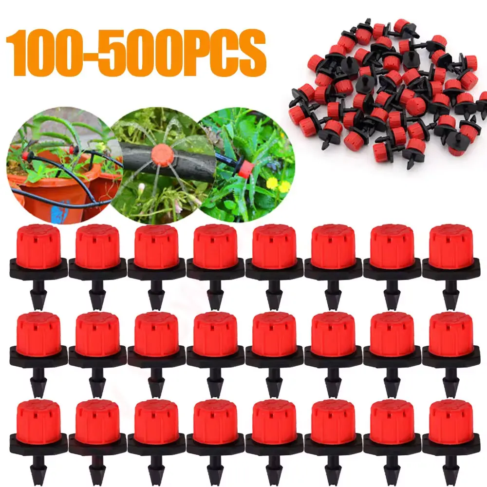 

100-500 шт. портативный эмиттер капельница воды капельница регулируемая головка капельницы воды Микро Капельное орошение разбрызгиватели для двора