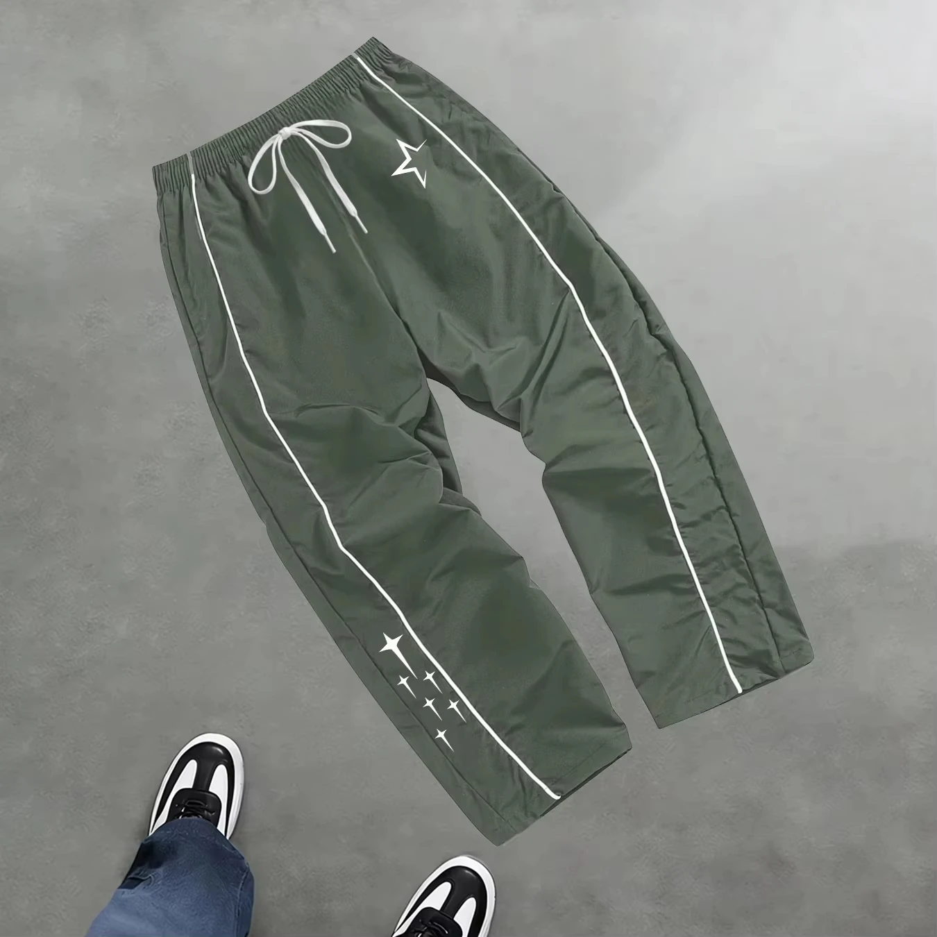 2026 Topseller Herren Sternenmuster Freizeithose Frühling und Sommer Fitness-Trainingshose Geeignet für Alltägliche Trendige Outfits – Detail 3
