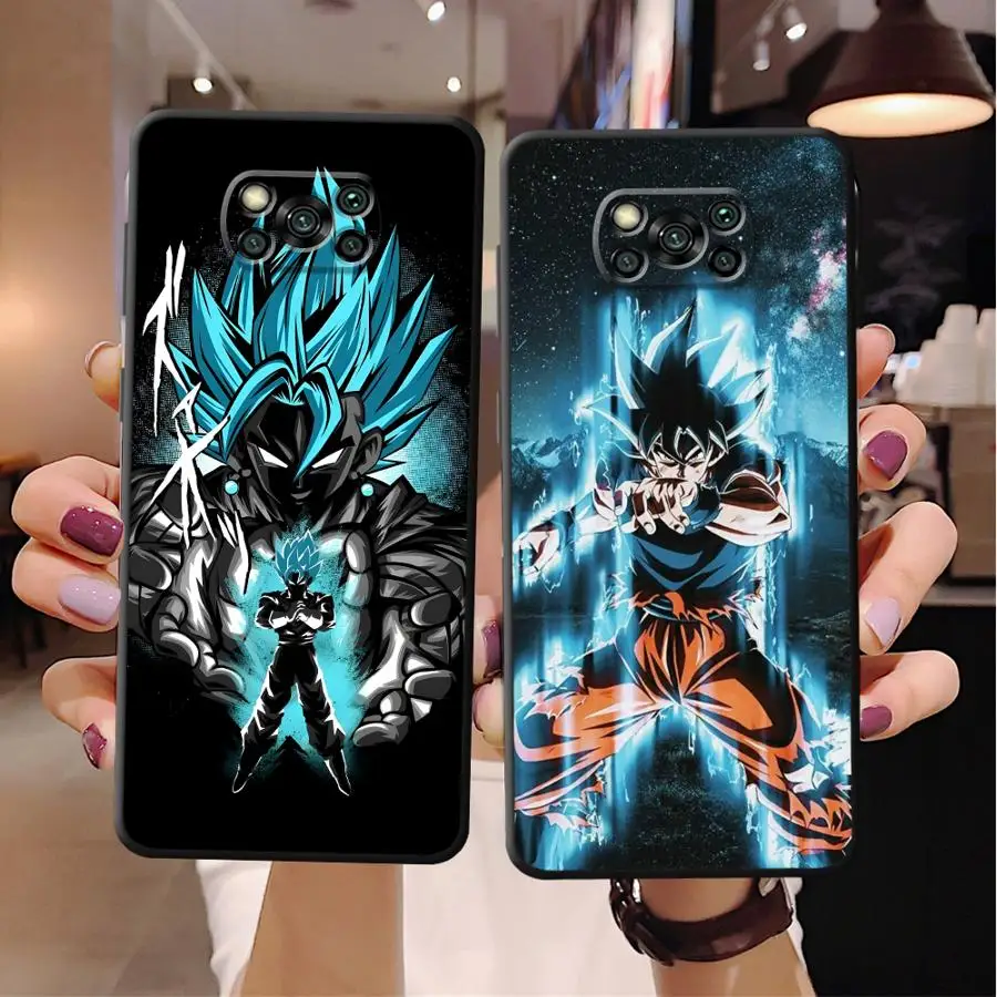 

Case for Xiaomi Poco F3 F7 C75 X7 C71 X5 M3 M4 Pro C51 C61 C40 C50 M5s M7 X3 NFC X4 Pro Soft Cover Dragon Ball Super Saiyan Goku
